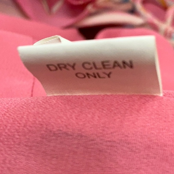 Kay Unger 100% Silk vintage midi maxi dress pink lined halter ruffles XS S - Picture 11 of 16